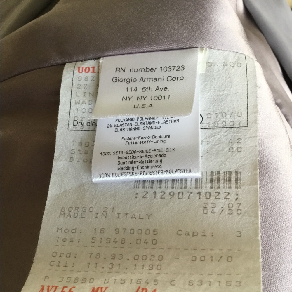 Giorgio Armani tailored maxi coat. Made in Italy. Size M - Picture 9 of 11